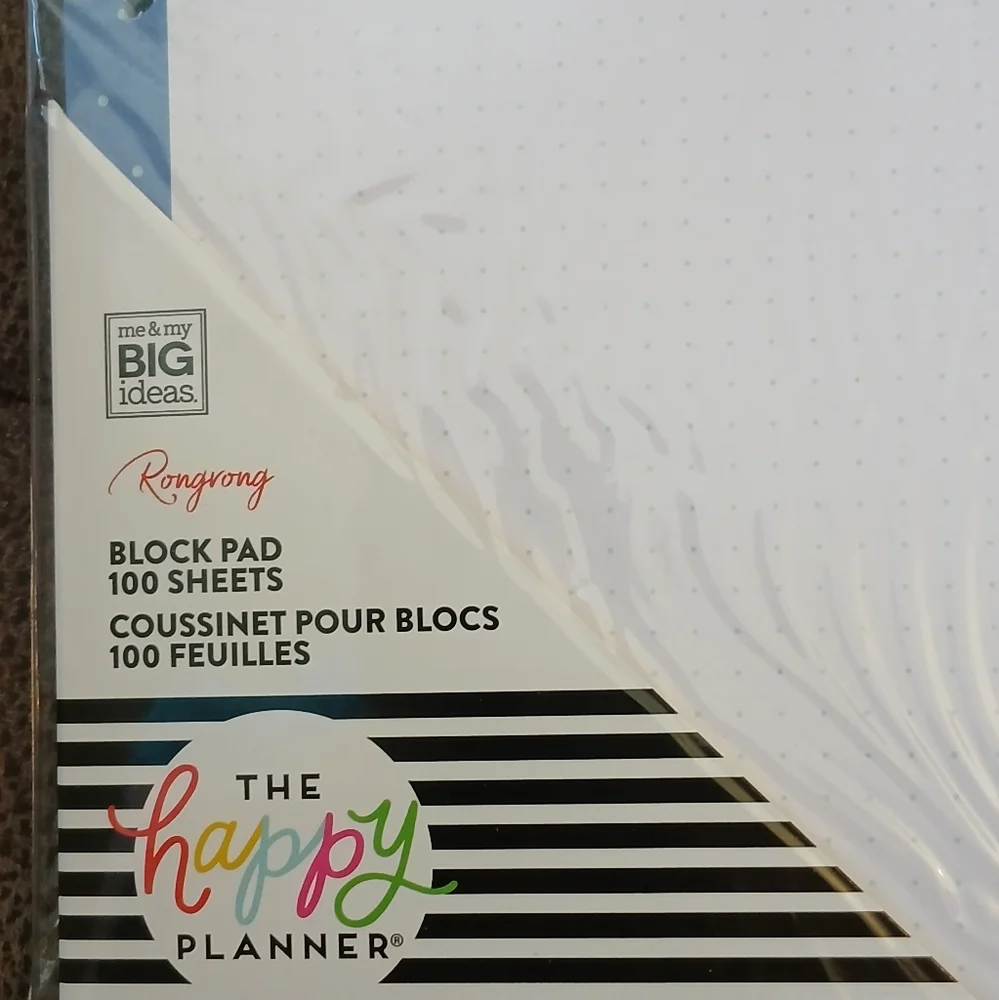 The Happy Planner X Rongrong DeVoe block pad 100 sheets classic sized